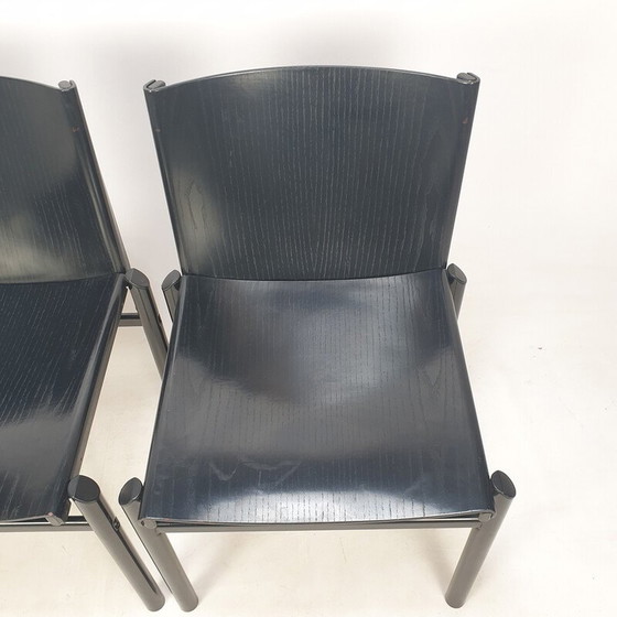 Image 1 of Paire de chaises de salle à manger vintage par Afra et Tobia Scarpa, Italie 1970