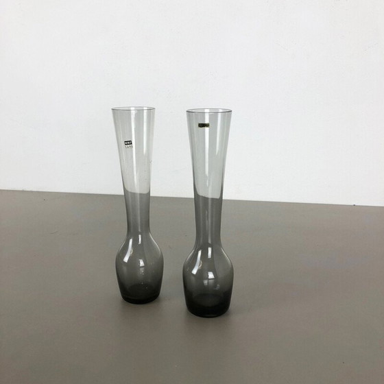 Image 1 of Paire de vases en turmaline de Wilhelm Wagenfeld pour le Wmf, Allemagne 1960