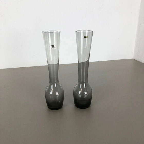 Image 1 of Paire de vases en turmaline de Wilhelm Wagenfeld pour le Wmf, Allemagne 1960