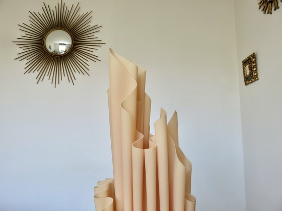 Image 1 of Lampe Corolle Xxl, Drapée De Georgia Jacob, France, 1970