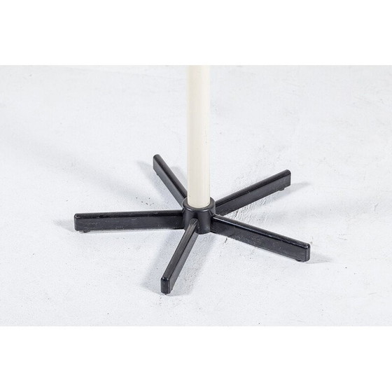 Image 1 of Porte-manteau vintage en métal blanc et noir par Artifort, 1970