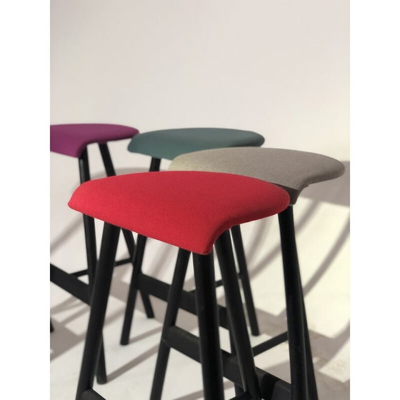 Image 1 of Ensemble de 5 tabourets vintage par Wilkhan