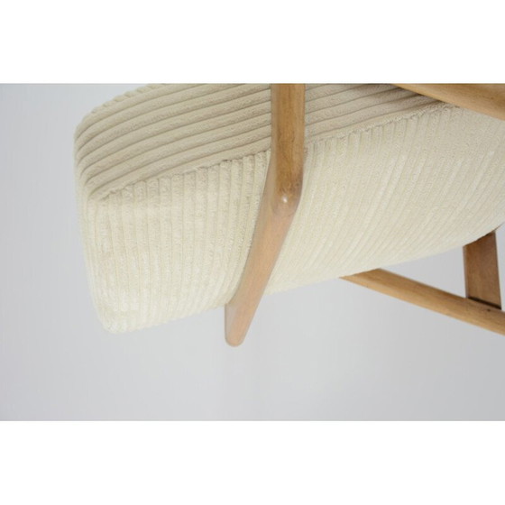 Image 1 of Fauteuils vintage Z ivory corduroy 1960s