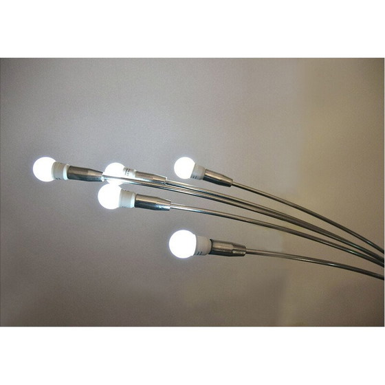 Image 1 of Lampadaire vintage en fonte et aluminium par Reggiani, 1970