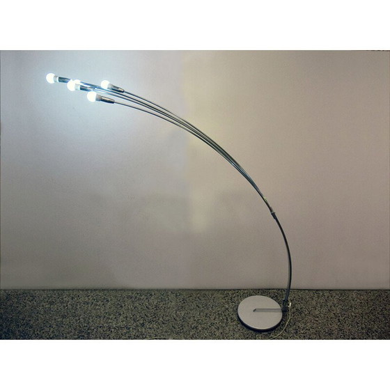 Image 1 of Lampadaire vintage en fonte et aluminium par Reggiani, 1970