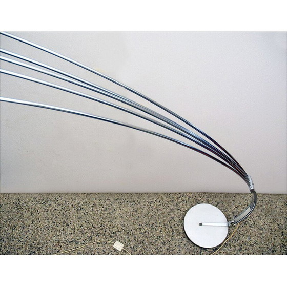 Image 1 of Lampadaire vintage en fonte et aluminium par Reggiani, 1970