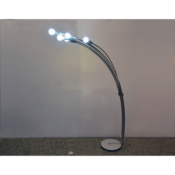 Image 1 of Lampadaire vintage en fonte et aluminium par Reggiani, 1970