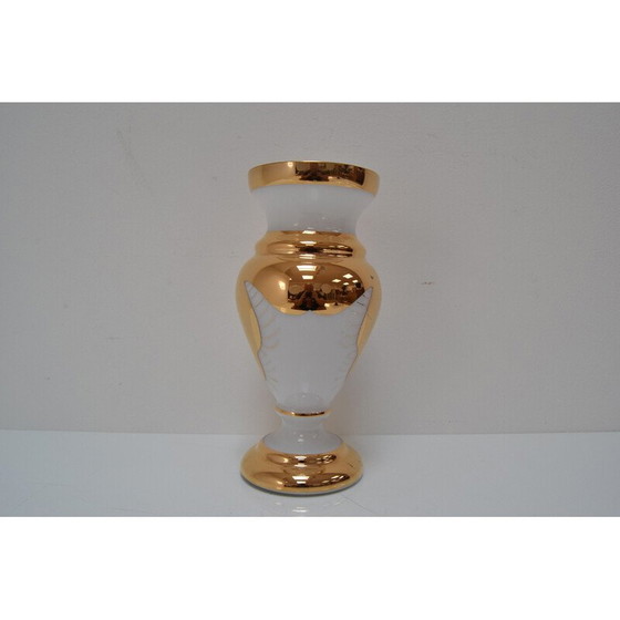 Image 1 of Vase vintage en verre d'art Novy Bor, Tchécoslovaquie 1960