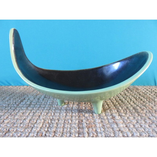 Bol ovoïde en céramique vintage, 1950