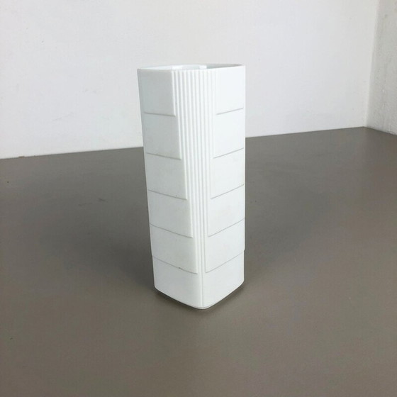 Image 1 of Vase vintage en porcelaine Op Art par Christa Galtz pour Rosenthal, Allemagne, années 1970