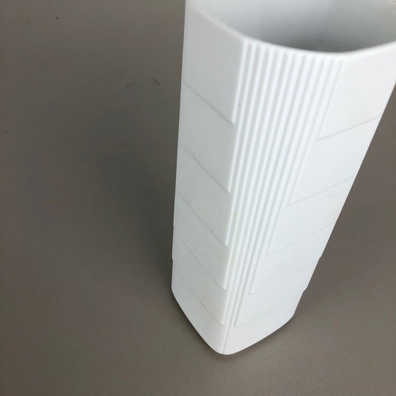 Image 1 of Vase vintage en porcelaine Op Art par Christa Galtz pour Rosenthal, Allemagne, années 1970