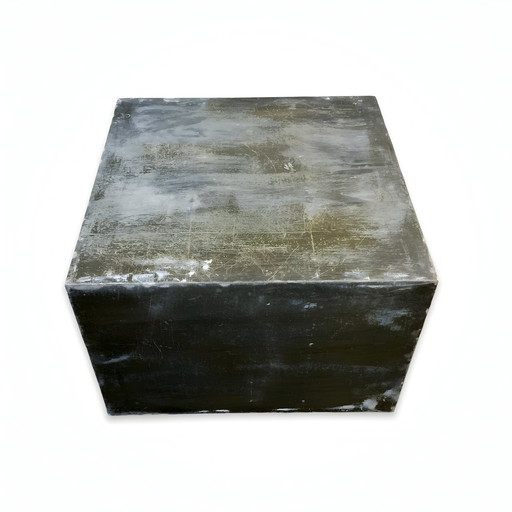 Table basse design industrielle en zinc à 100%