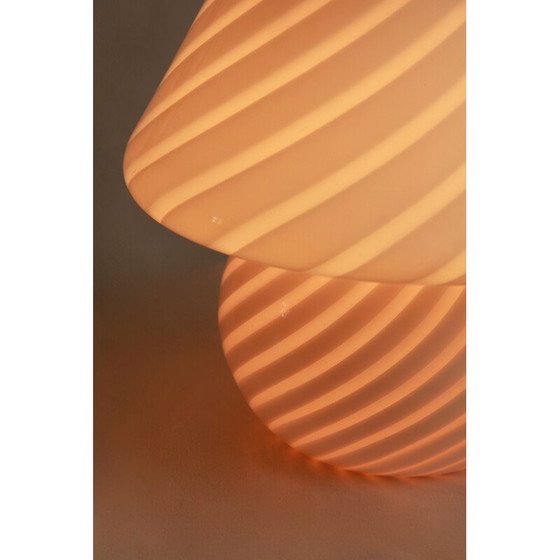 Image 1 of Lampe champignon vintage rose Murano Italie 1970