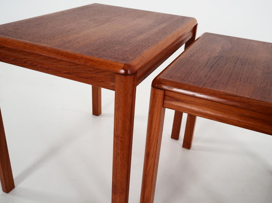 Image 1 of Ensemble de trois tables en teck, design danois, 1970S, Production : Danemark