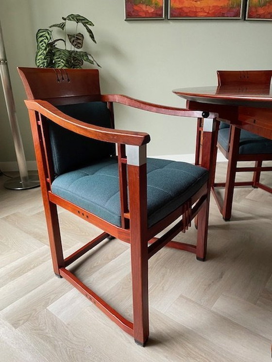 Image 1 of Schuitema Art Deco Table à manger avec 4 chaises