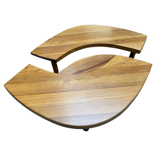 Table de salle à manger en orme "T22-Eye", Pierre Chapo, vers 1972