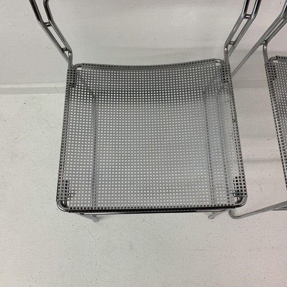 Image 1 of Paire de chaises de salle à manger empilables vintage minimaliste Arrben Italy Sultana, 1970