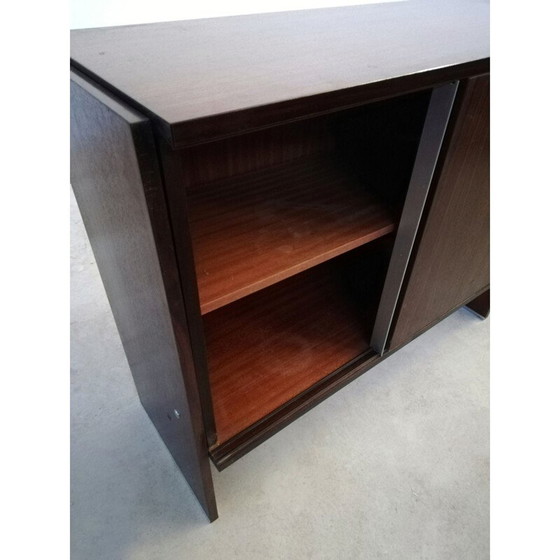 Image 1 of Buffet vintage italien en bois de rose et aluminium par Mim Concept, 1970