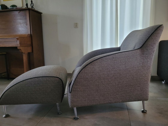 Image 1 of 2X fauteuil Topform avec pouf