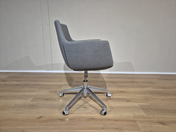 Image 1 of 8X Ahrend - Chaises de bureau/salle à manger - Gris - Rose -Design