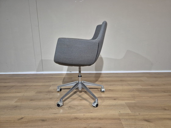 Image 1 of 8X Ahrend - Chaises de bureau/salle à manger - Gris - Rose -Design