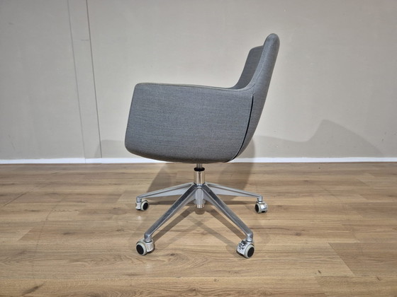 Image 1 of 8X Ahrend - Chaises de bureau/salle à manger - Gris - Rose -Design