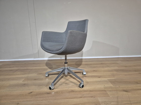 Image 1 of 8X Ahrend - Chaises de bureau/salle à manger - Gris - Rose -Design