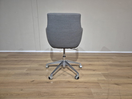 Image 1 of 8X Ahrend - Chaises de bureau/salle à manger - Gris - Rose -Design