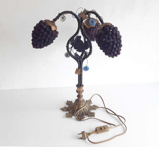 Impressionnante lampe de table Grapevine de style Art Nouveau