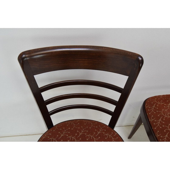 Image 1 of Ensemble de 4 chaises de salle à manger du milieu du siècle par Ton, Tchécoslovaquie années 1950