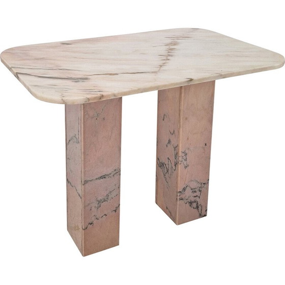 Image 1 of Table d'appoint vintage en marbre, Italie 1980