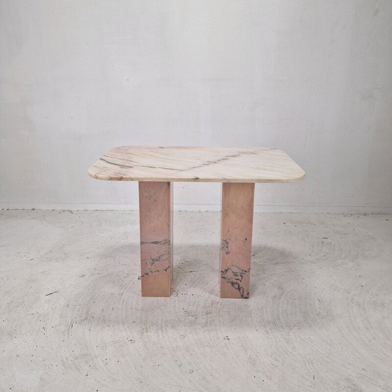 Image 1 of Table d'appoint vintage en marbre, Italie 1980