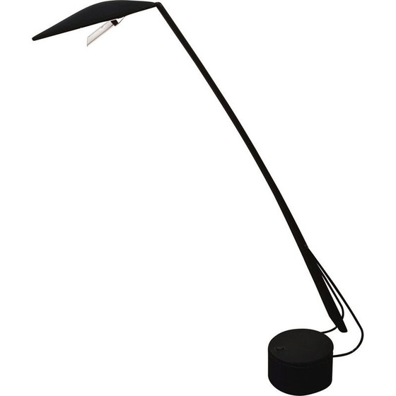 Image 1 of Lampe de bureau vintage en métal noir par Italiana Luce