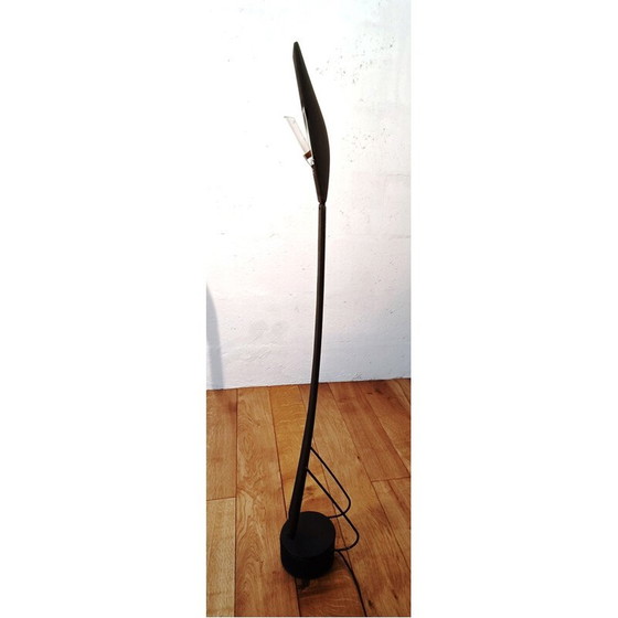 Image 1 of Lampe de bureau vintage en métal noir par Italiana Luce