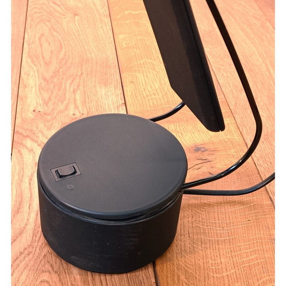 Image 1 of Lampe de bureau vintage en métal noir par Italiana Luce