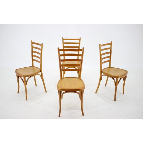 Image 1 of Ensemble de 4 chaises de salle à manger italiennes vintage, 1970