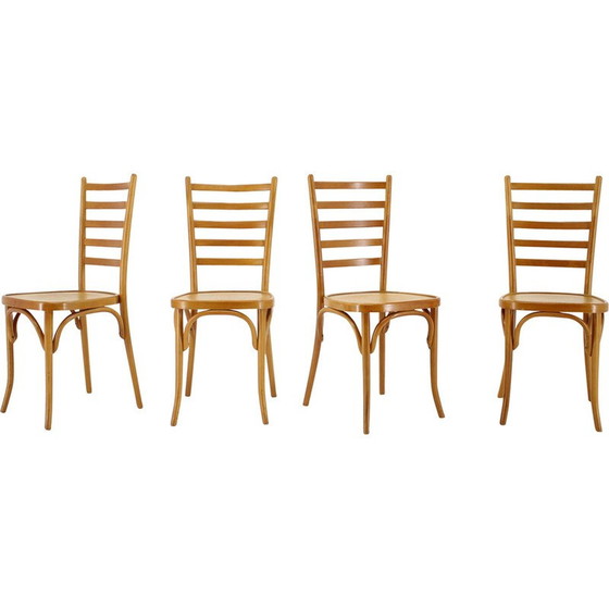 Image 1 of Ensemble de 4 chaises de salle à manger italiennes vintage, 1970