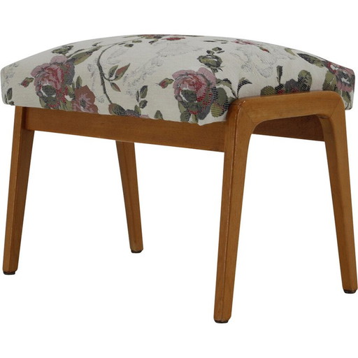 Tabouret vintage en bois de hêtre ,Tchécoslovaquie 1970