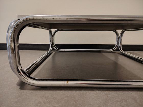 Image 1 of Table basse en chrome de l'ère spatiale