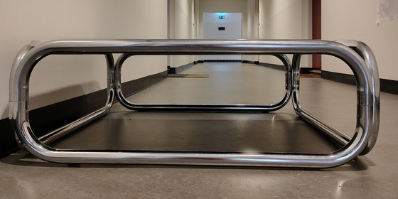 Image 1 of Table basse en chrome de l'ère spatiale