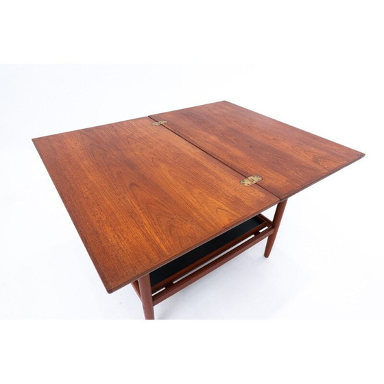 Image 1 of Table d'appoint scandinave du milieu du siècle avec plateau amovible, années 1960.