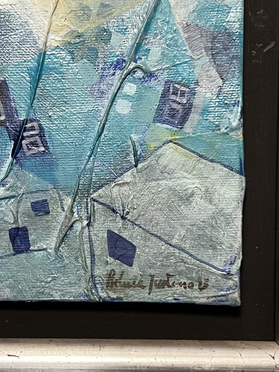 Image 1 of Helena Justino, Porto, Portugal 1944, paysage en techniques mixtes de 1993