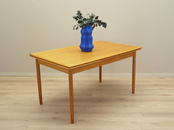 Image 1 of Table en frêne, Design danois, années 1970, Production : Danemark