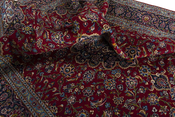 Image 1 of Tapis persan noué à la main - Keshan Rouge - 381 X 270 cm