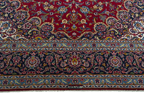 Image 1 of Tapis persan noué à la main - Keshan Rouge - 381 X 270 cm