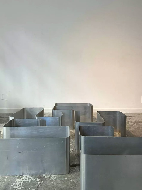 Image 1 of Ensemble D'Étagères Murales Zigzag Par Joëlle Ferlande & François Monnet