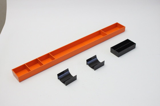 Image 1 of Kartell Orange Space Age Desk Organiser By Pio Manzu