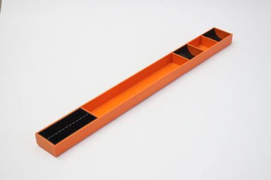 Image 1 of Kartell Orange Space Age Desk Organiser By Pio Manzu