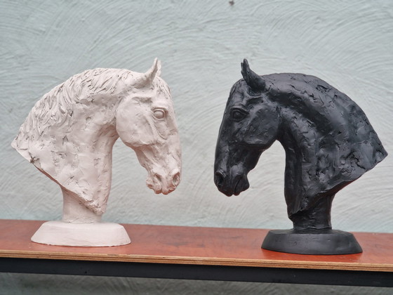 Image 1 of Nanouk Weijnen - Sculpture de cheval Tête de Lipizzan