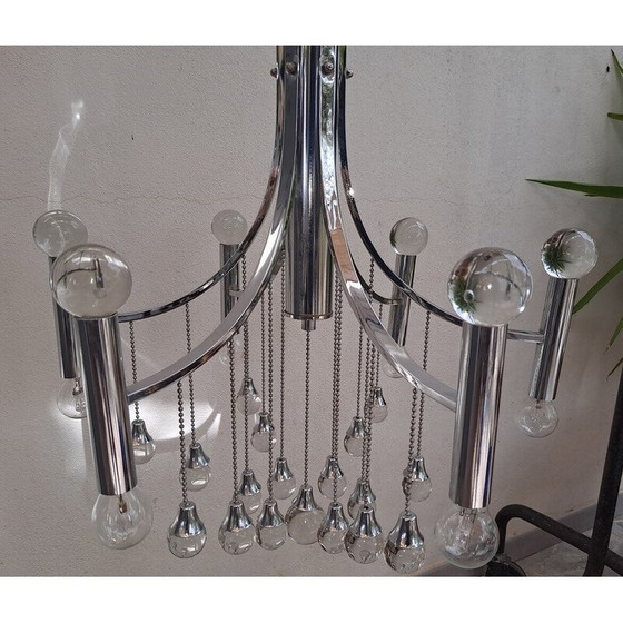 Image 1 of Lampe suspendue vintage par Gaetano Sciolari, 1960s